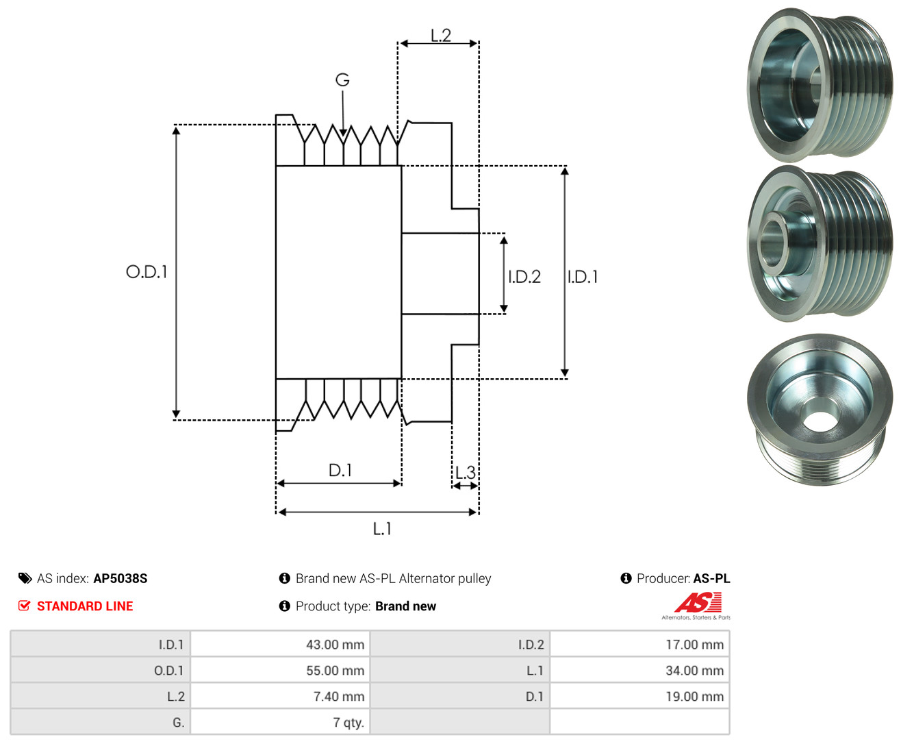 AS-PL ap5038s for NISSAN
