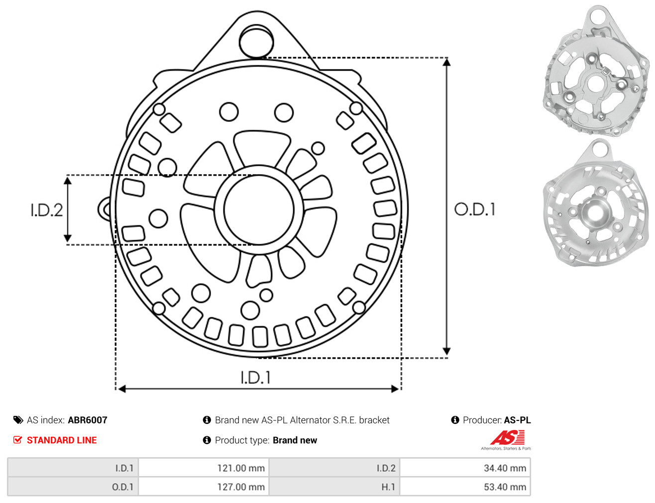 AS-PL abr6007 1270mm