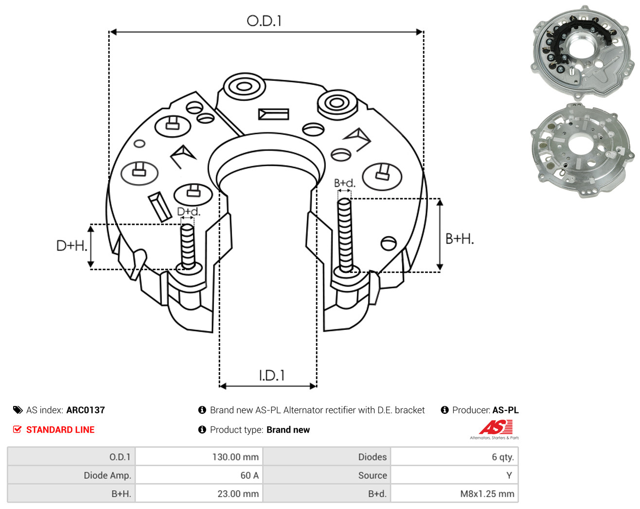 AS-PL arc0137 1300mm