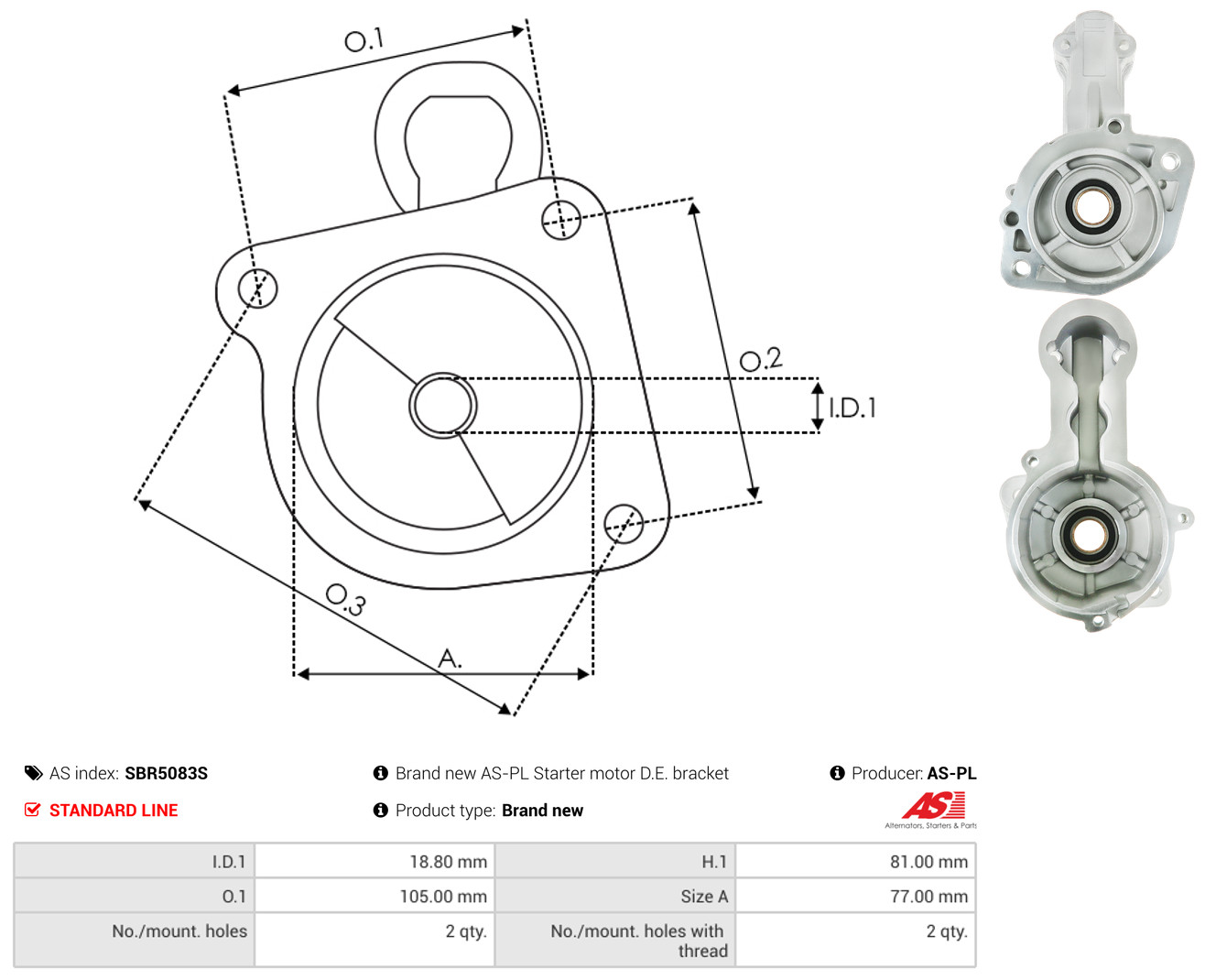 AS-PL sbr5083s for HYUNDAI MITSUBISHI