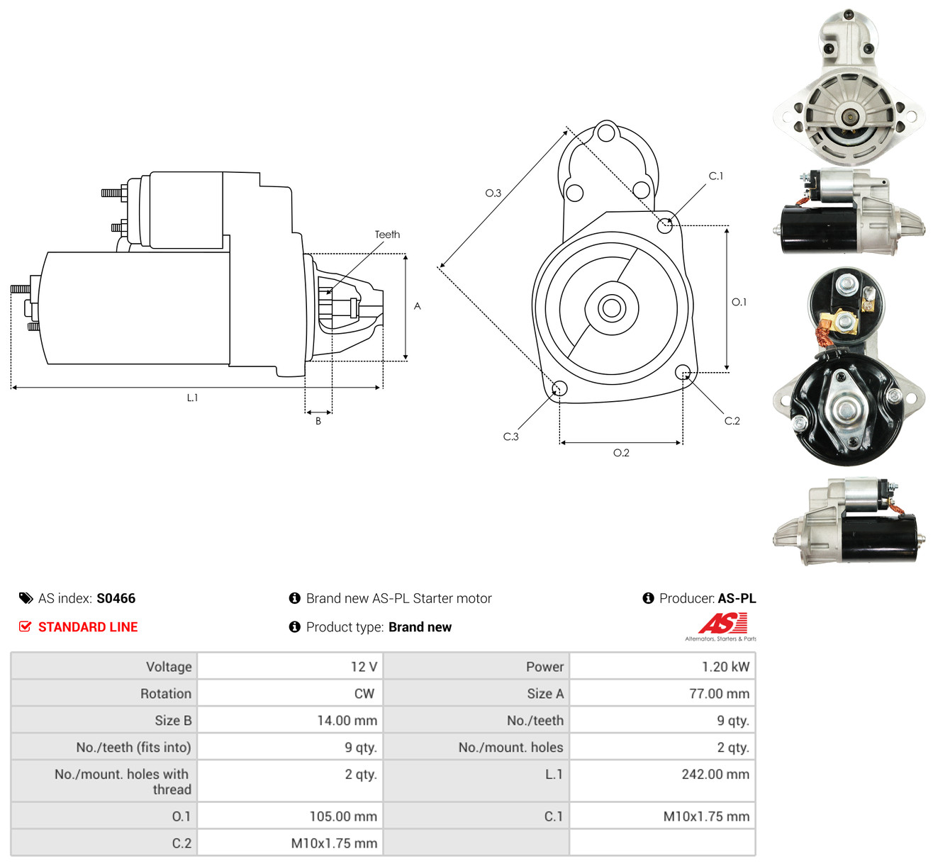 AS-PL Starter s0466