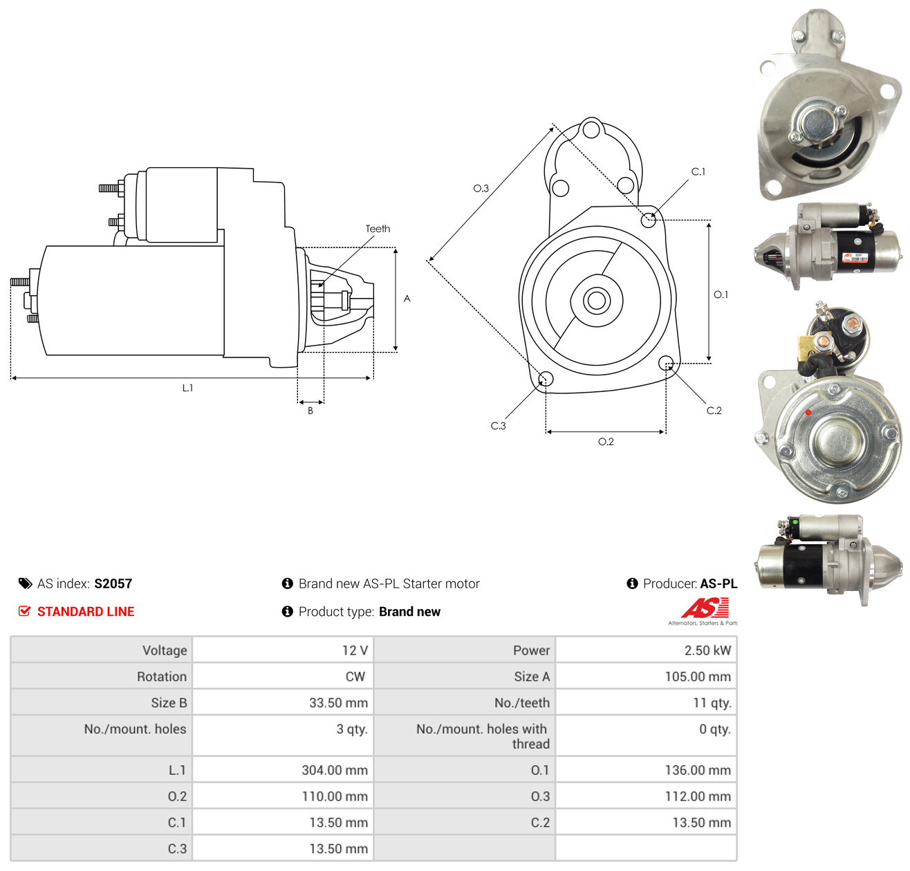 AS-PL Starter s2057