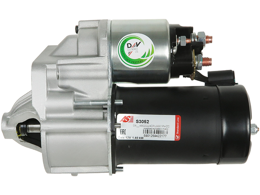 AS-PL Starter s3052 for FORD VOLVO OPEL GENERAL MOTORS PEUGEOT DAF NISSAN RENAULT SUZUKI