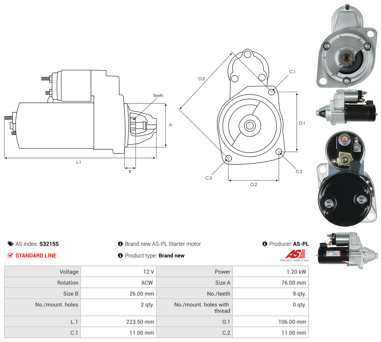 AS-PL Starter s3215s