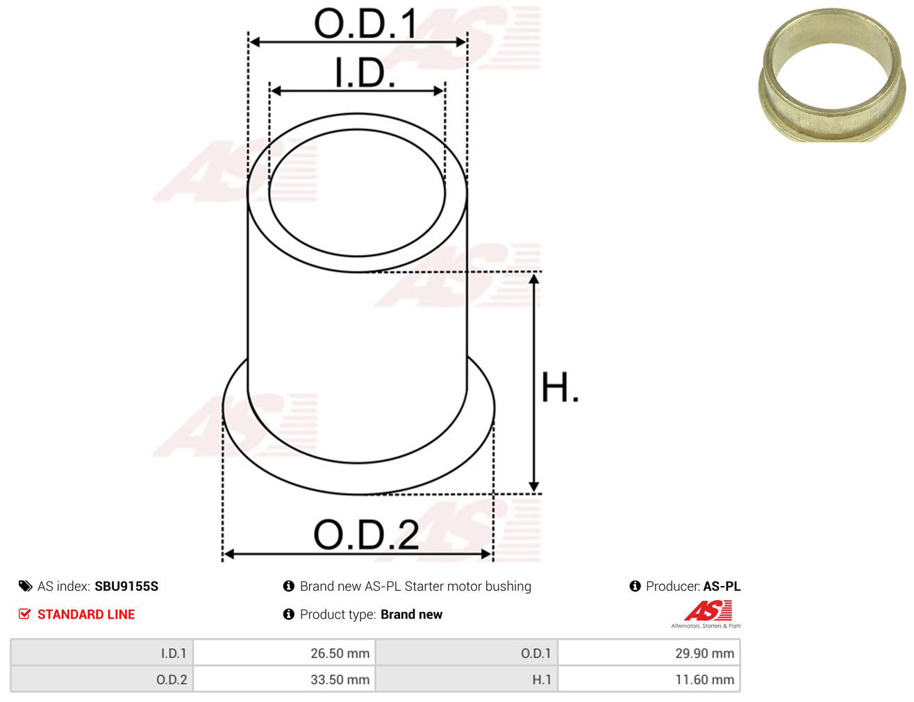 AS-PL sbu9155s for FIAT MERCEDES-BENZ VW