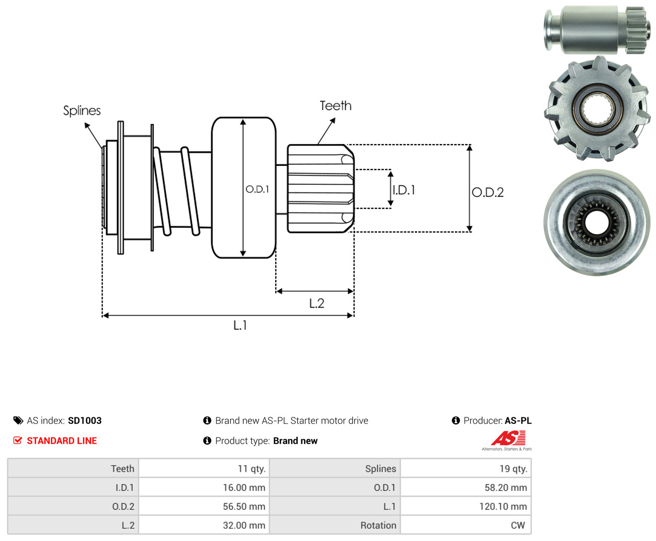 AS-PL sd1003 for FORD