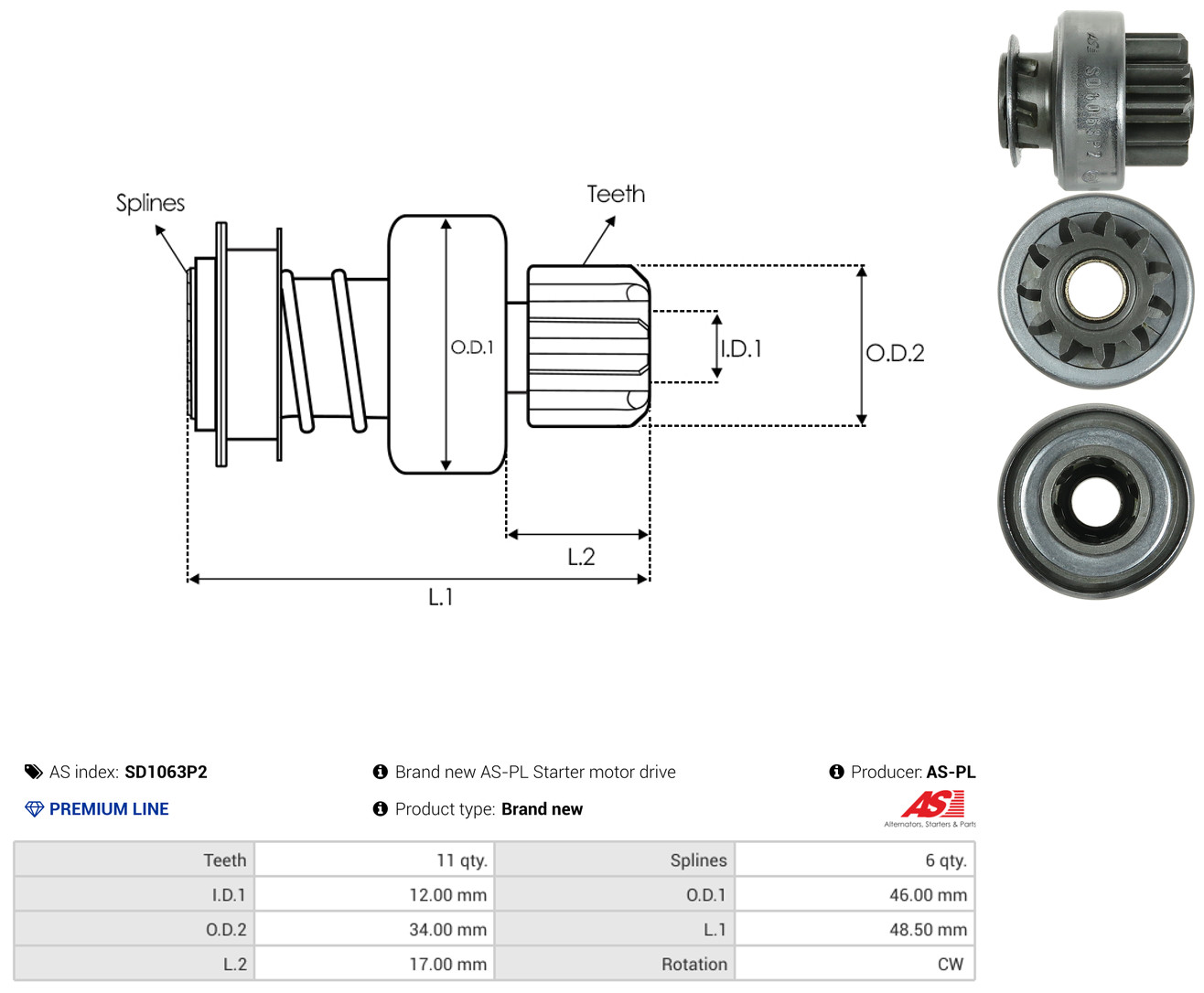 AS-PL sd1063p2 for HYUNDAI