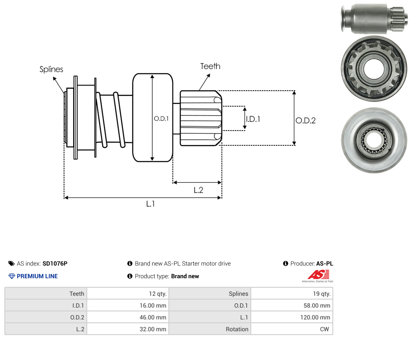 AS-PL sd1076p for FORD