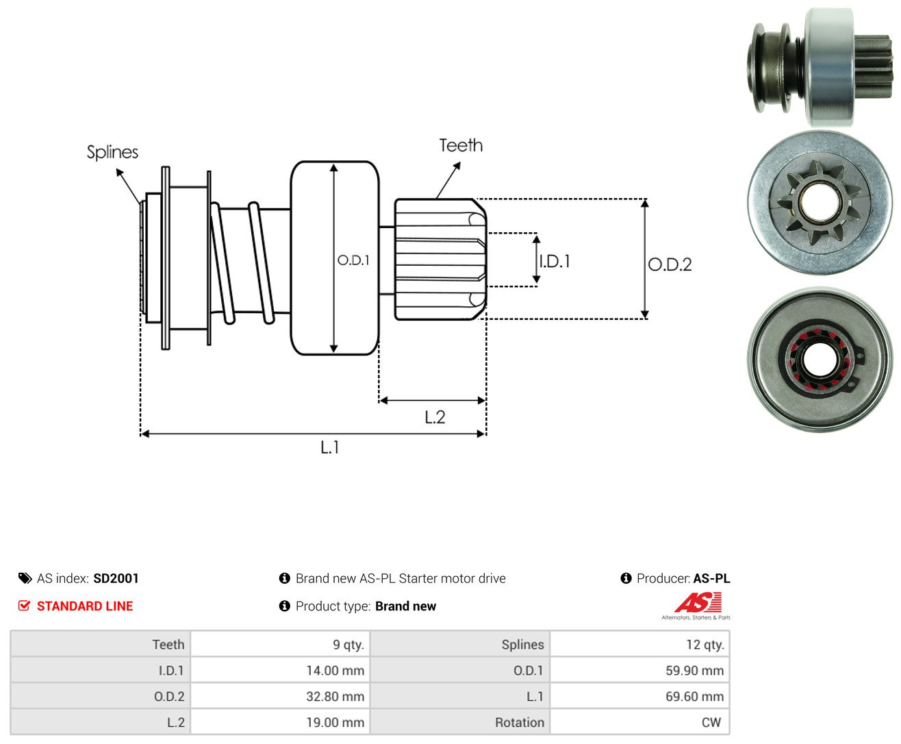AS-PL sd2001 for ISUZU