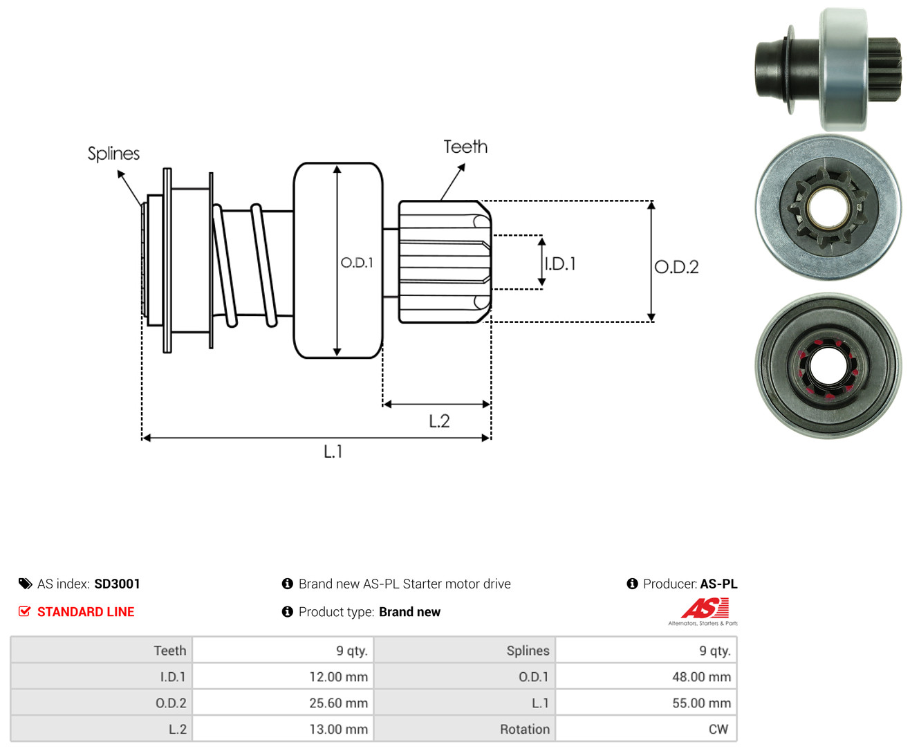 AS-PL sd3001 for FIAT