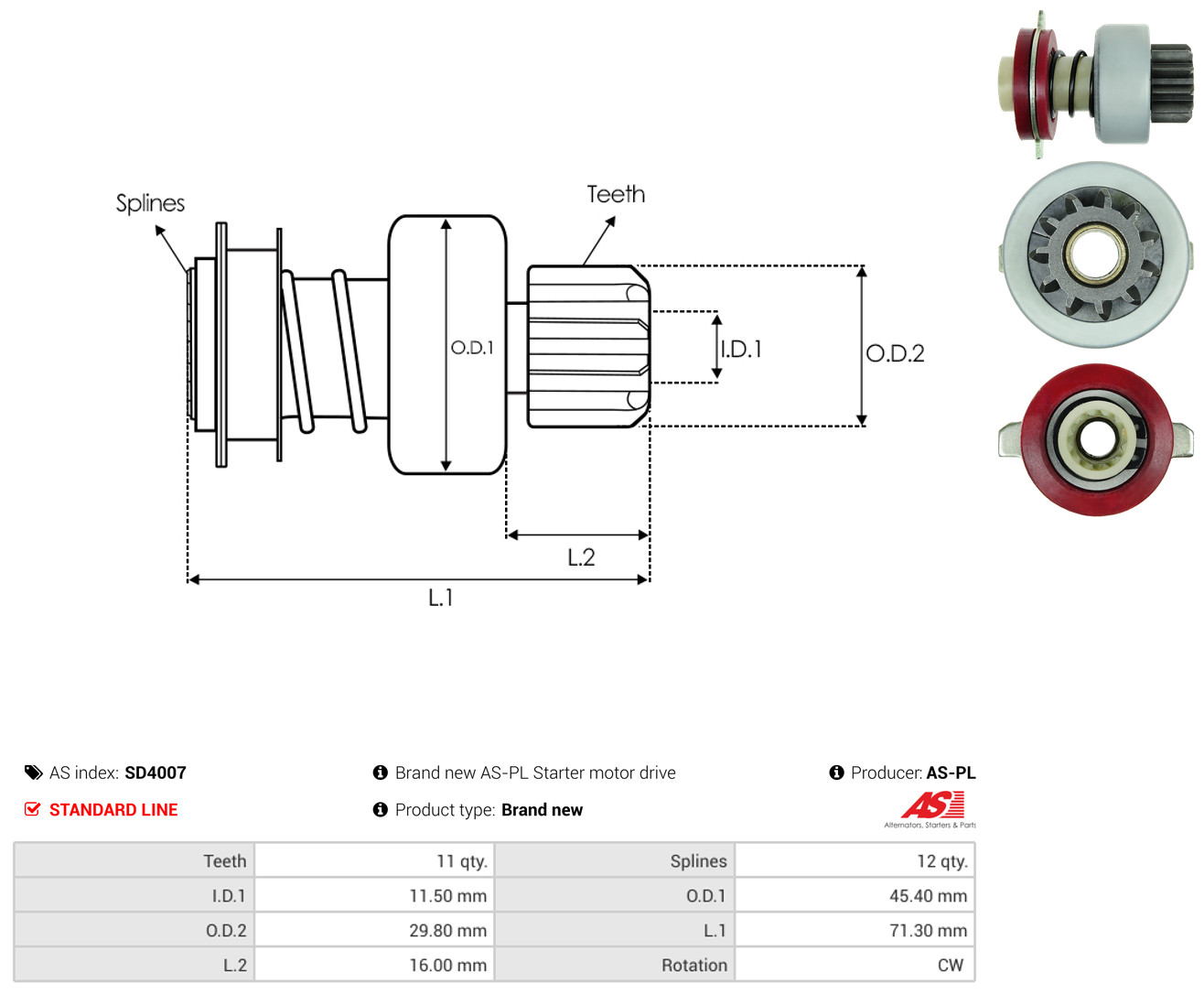 AS-PL sd4007 for FIAT