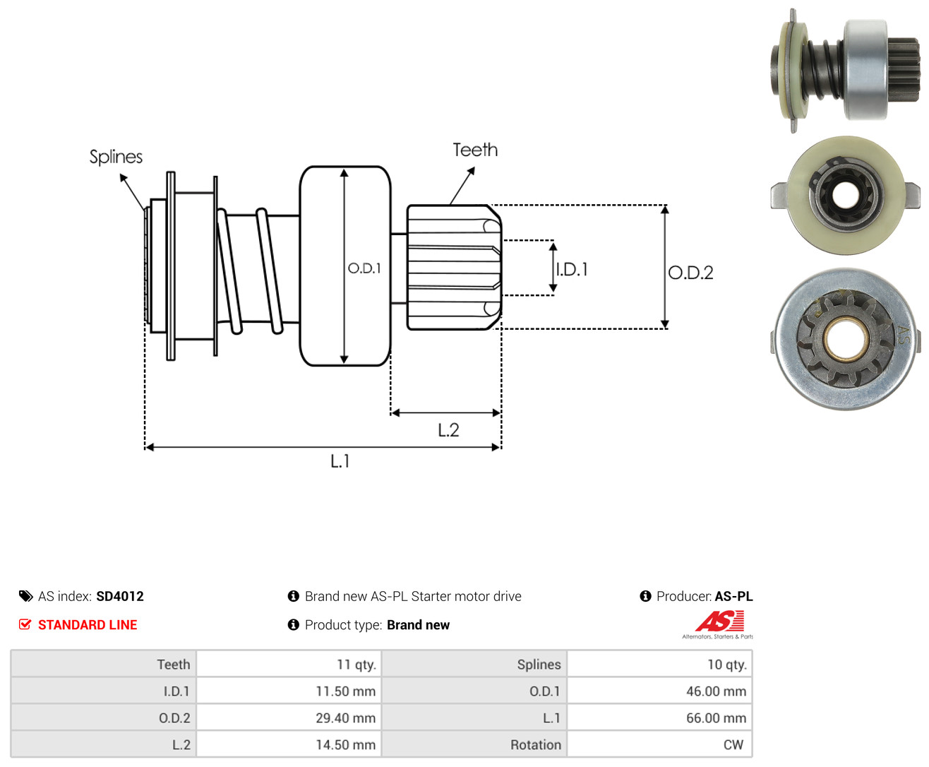 AS-PL sd4012 for FIAT