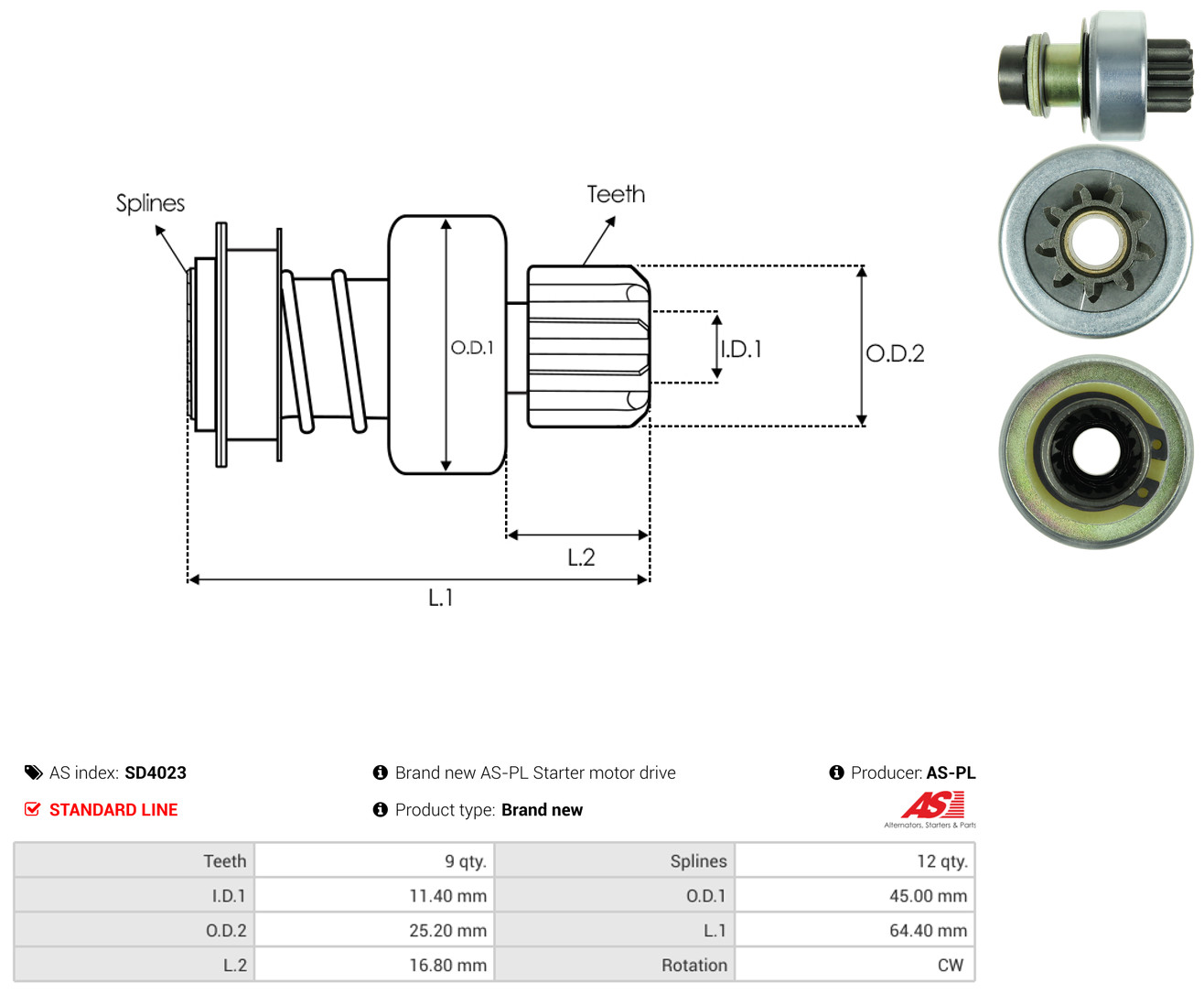 AS-PL sd4023 for FIAT