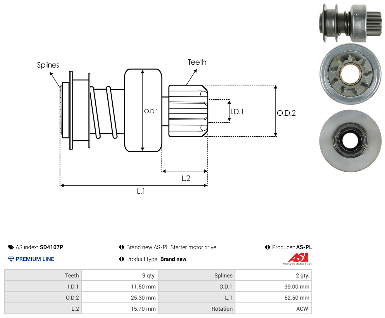 AS-PL sd4107p for FIAT