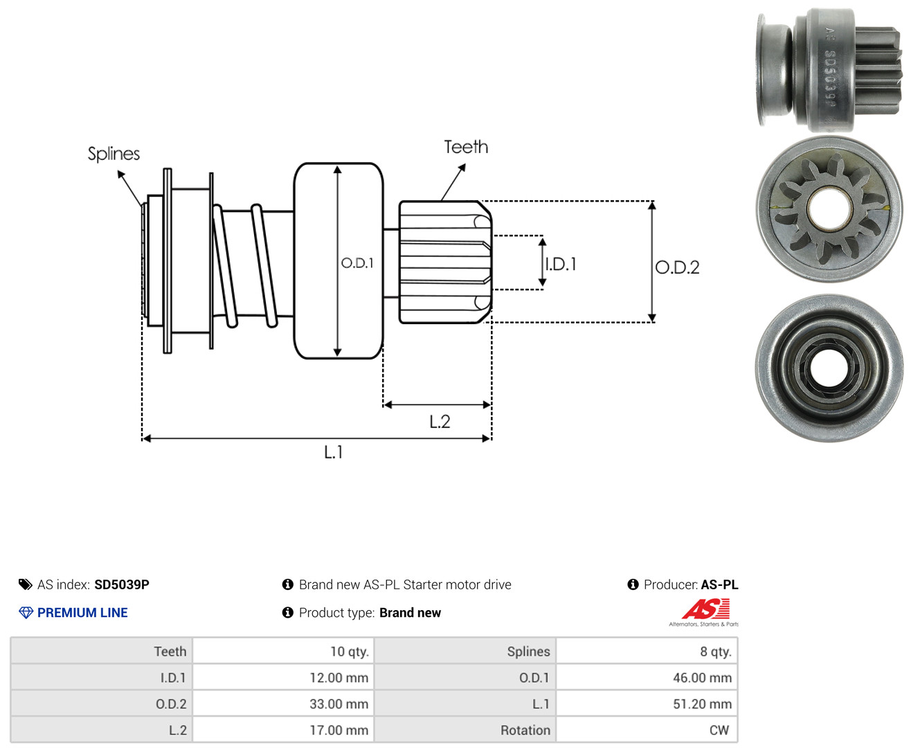 AS-PL sd5039p for MITSUBISHI