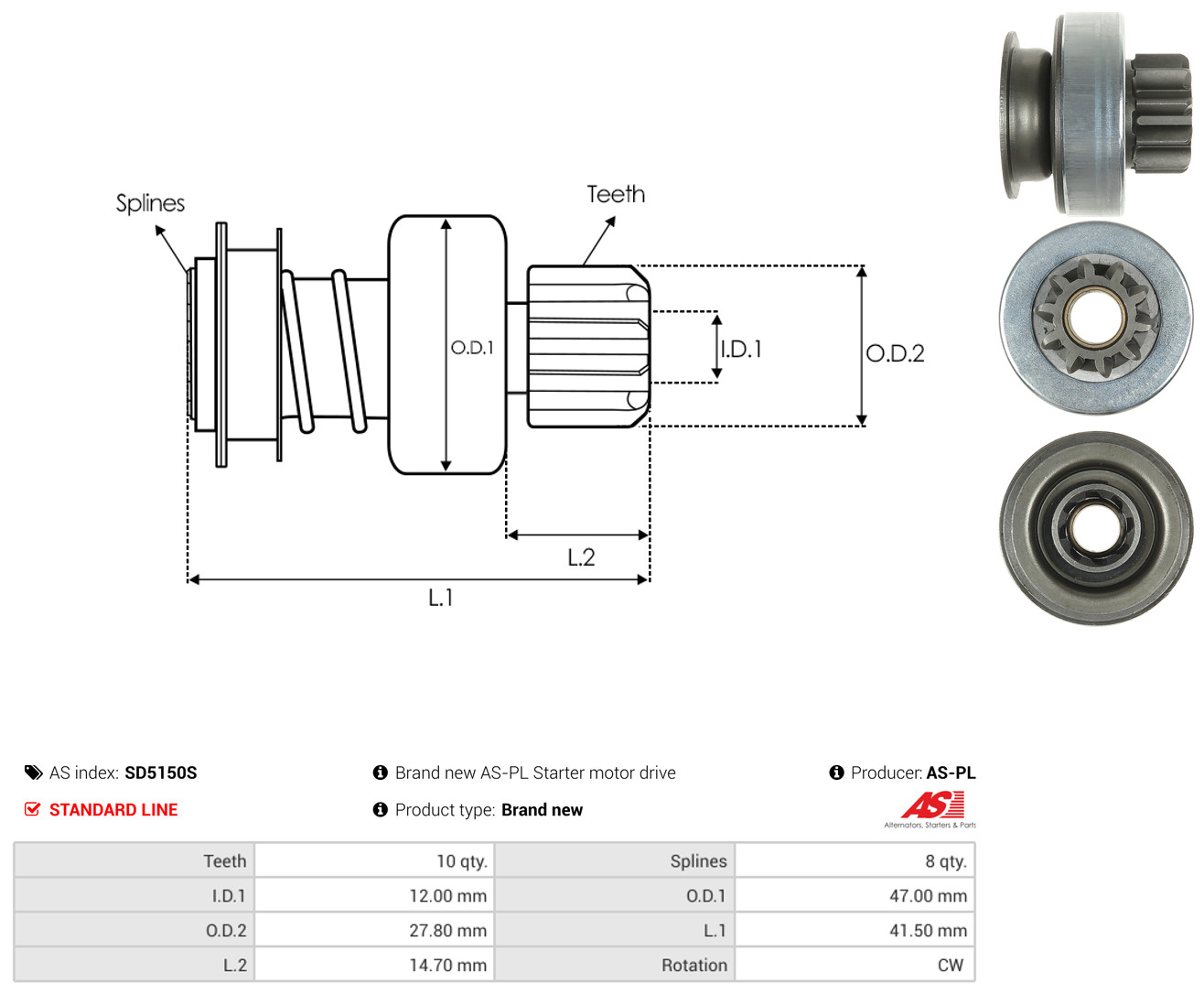 AS-PL sd5150s for MITSUBISHI