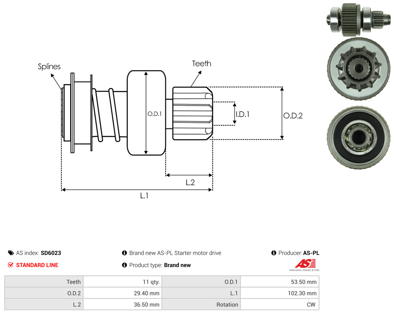 AS-PL sd6023 for HONDA ISUZU