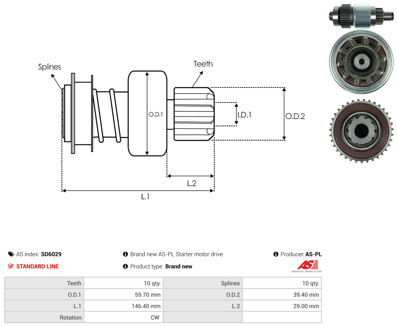 AS-PL sd6029 for FIAT