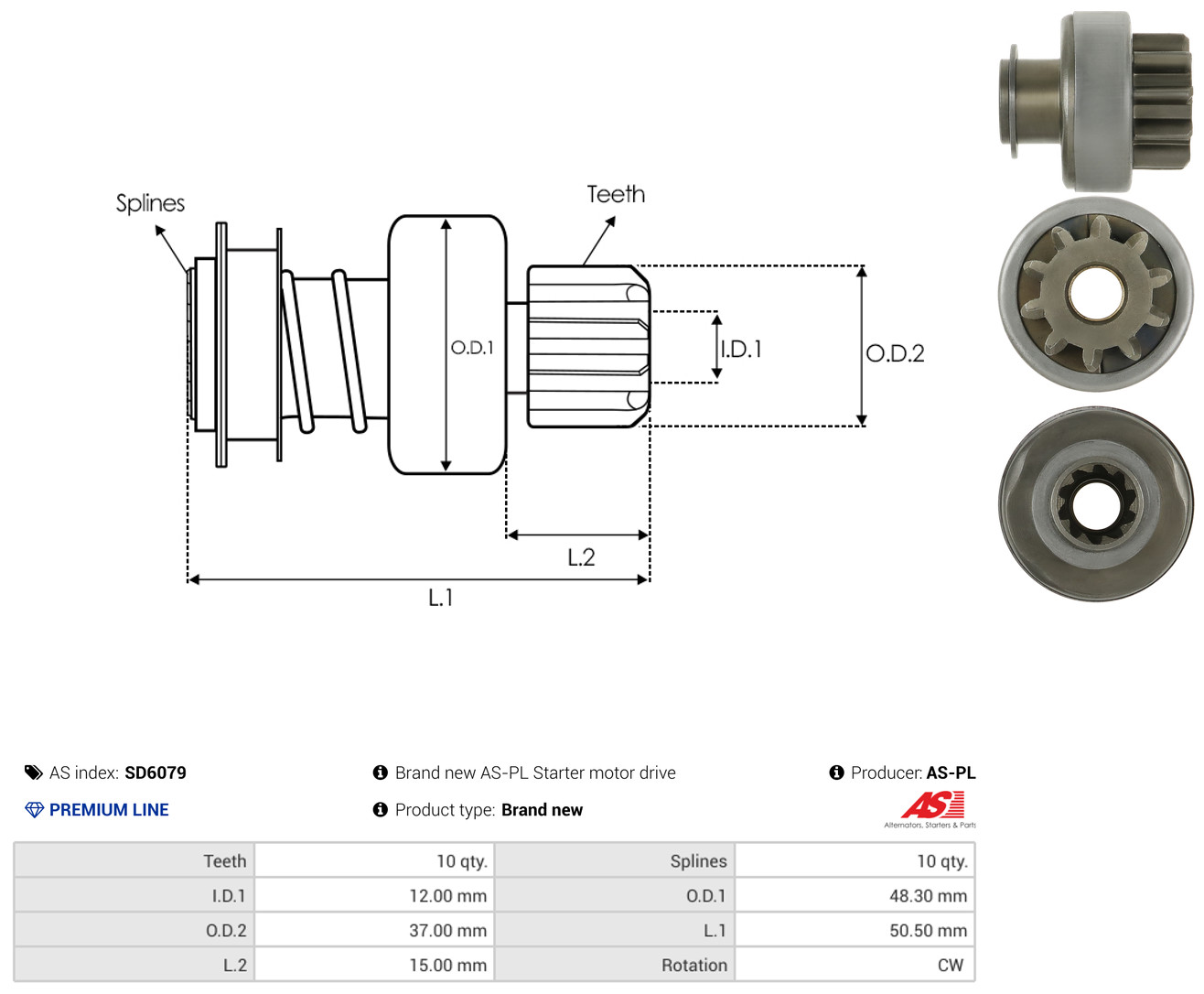 AS-PL sd6079 for TOYOTA