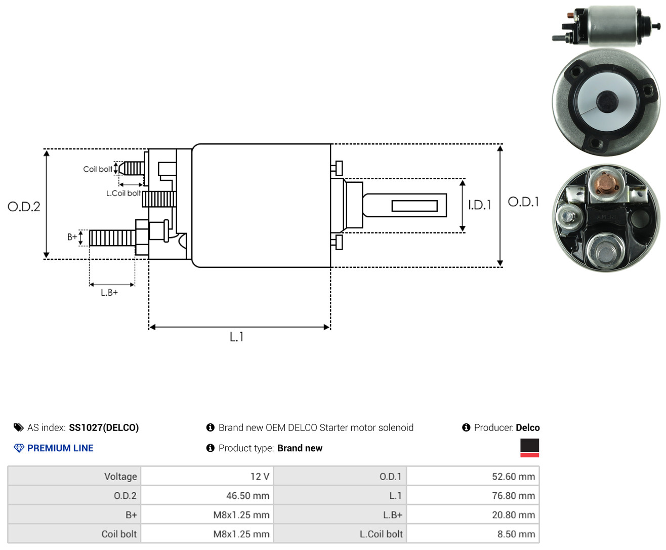 AS-PL ss1027delco for OPEL