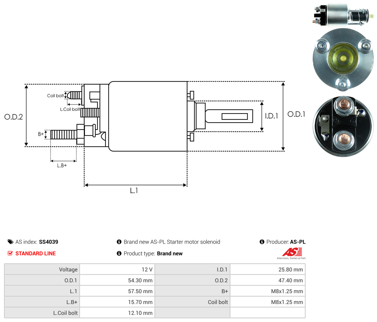 AS-PL Magnetafbryder, starter ss4039
