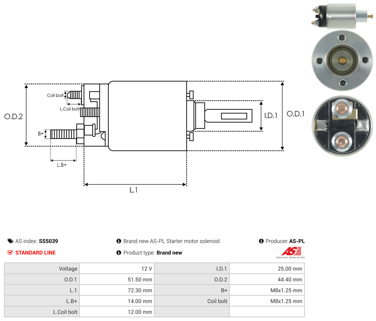 AS-PL ss5039 for MITSUBISHI