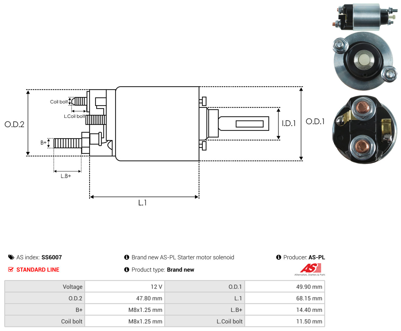 AS-PL ss6007 for TOYOTA HONDA ISUZU NISSAN