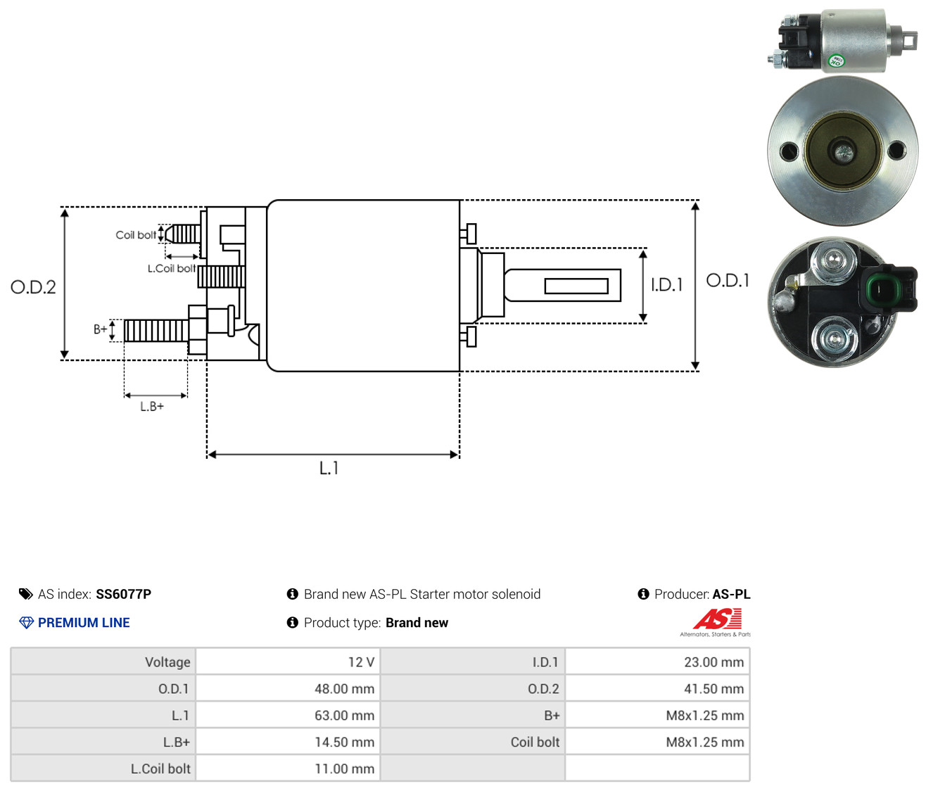 AS-PL ss6077p for TOYOTA