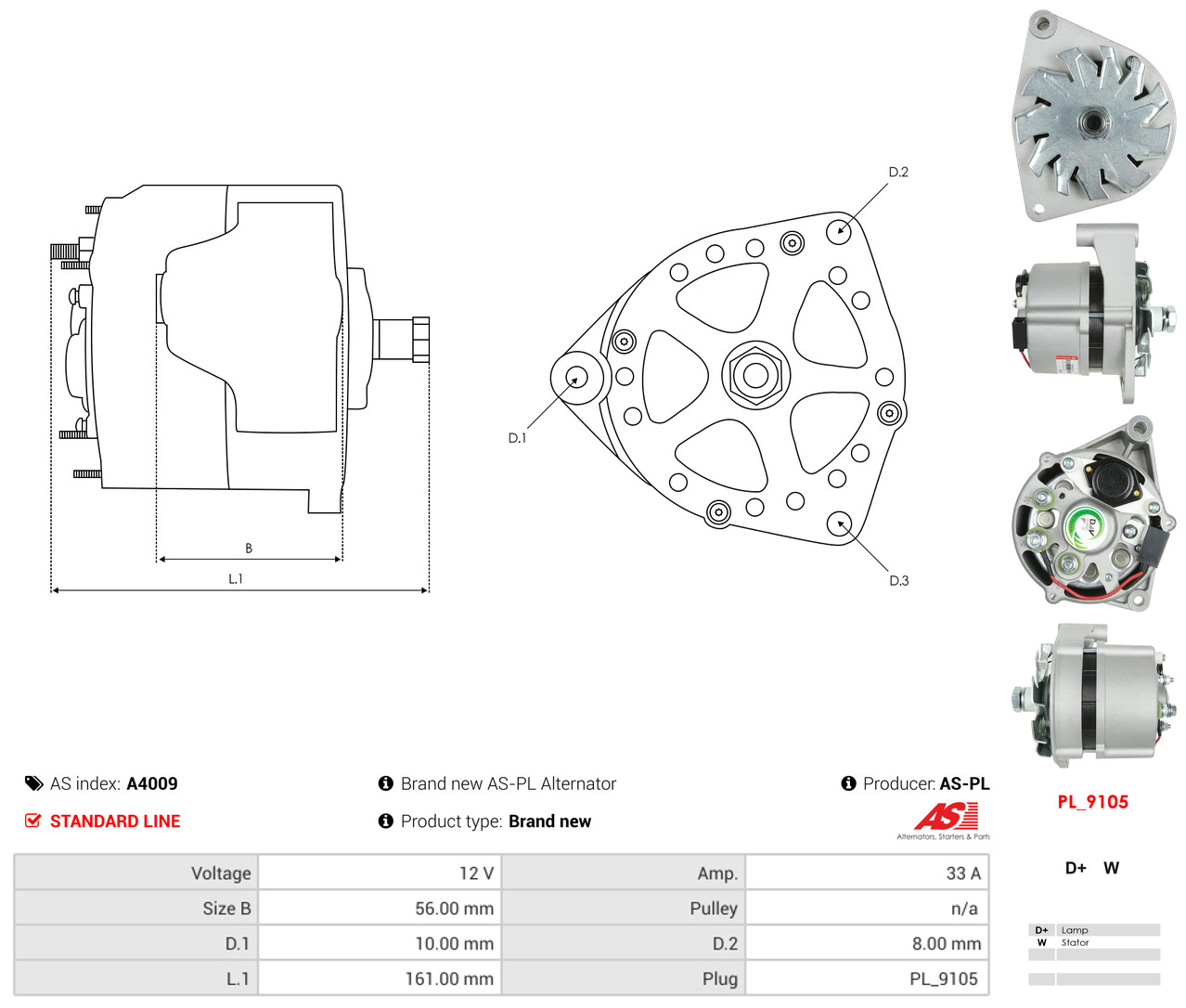 AS-PL a4009 for DAF MWM