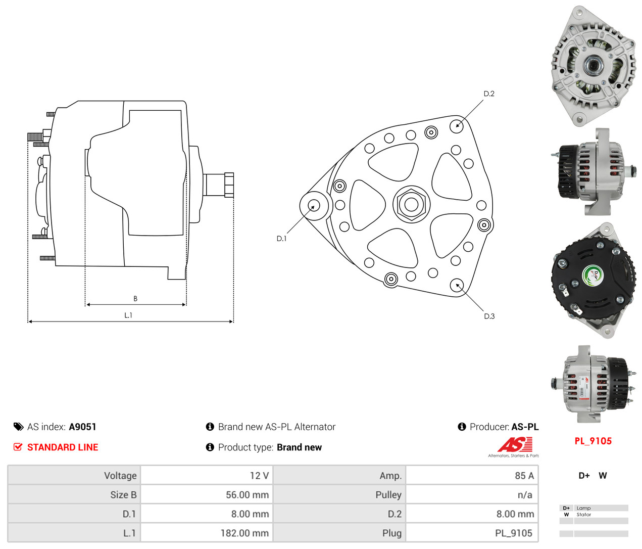 AS-PL a9051 for FIAT