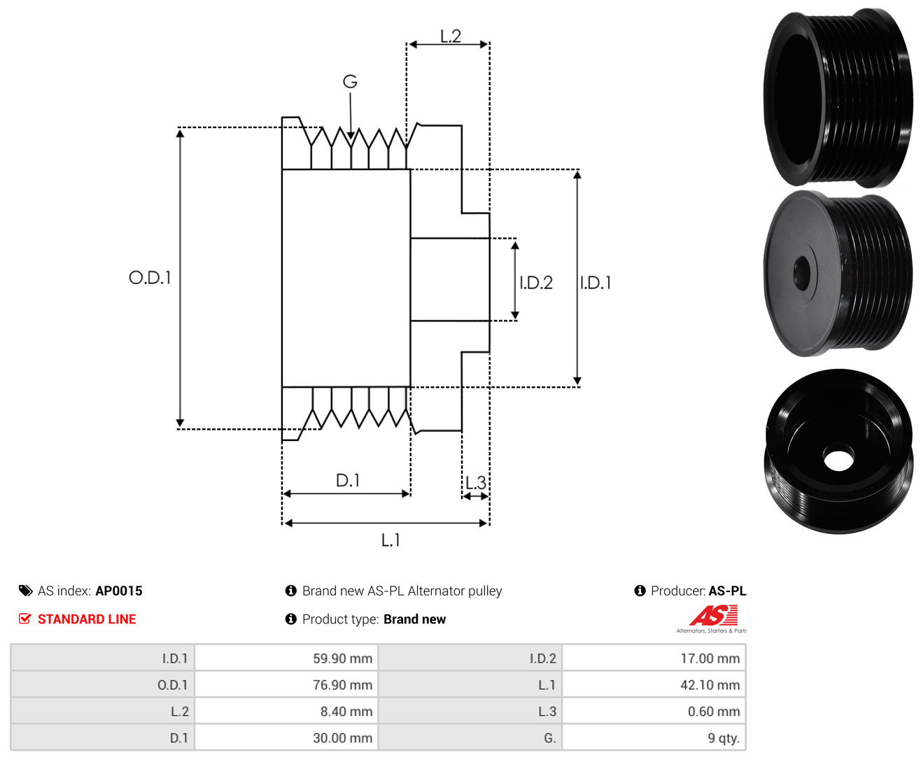 AS-PL ap0015 for MERCEDES-BENZ