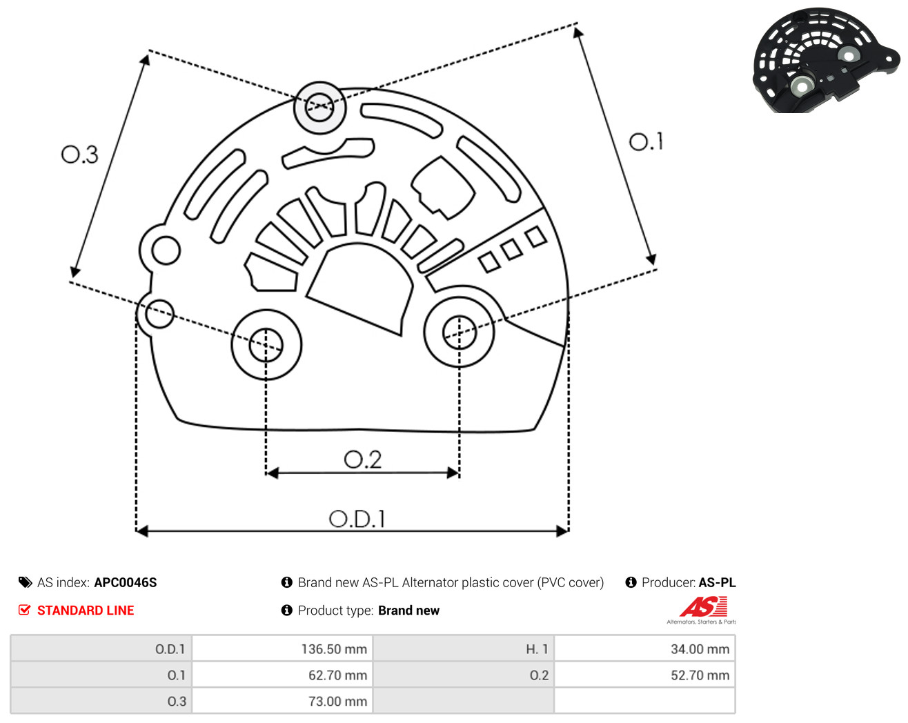 AS-PL apc0046s for VW