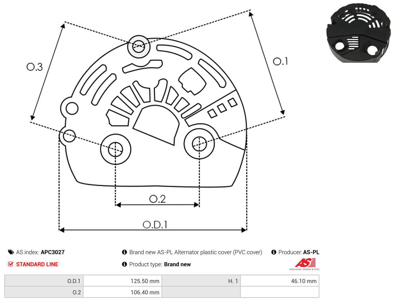 AS-PL apc3027 for FIAT