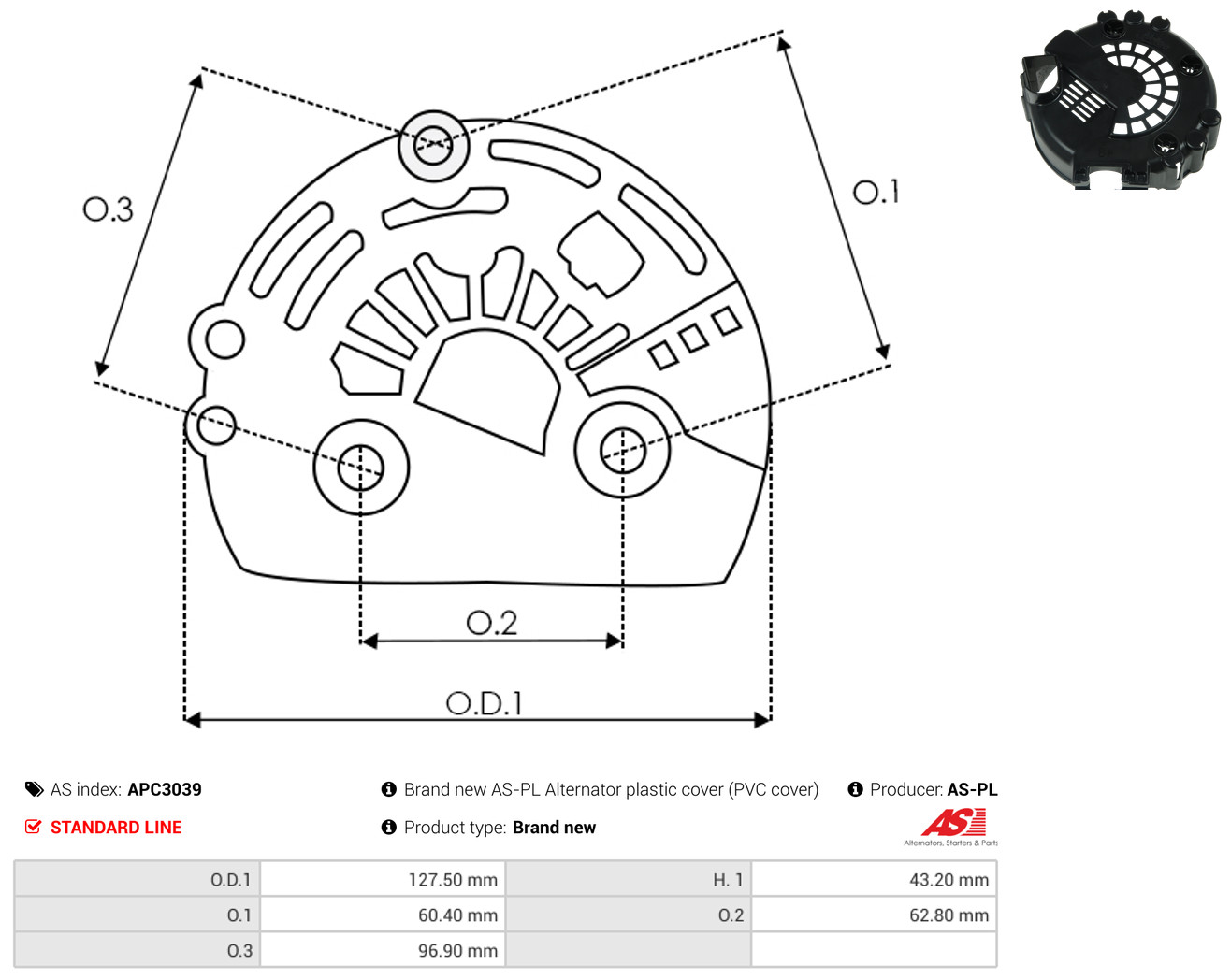 AS-PL apc3039 for MERCEDES-BENZ