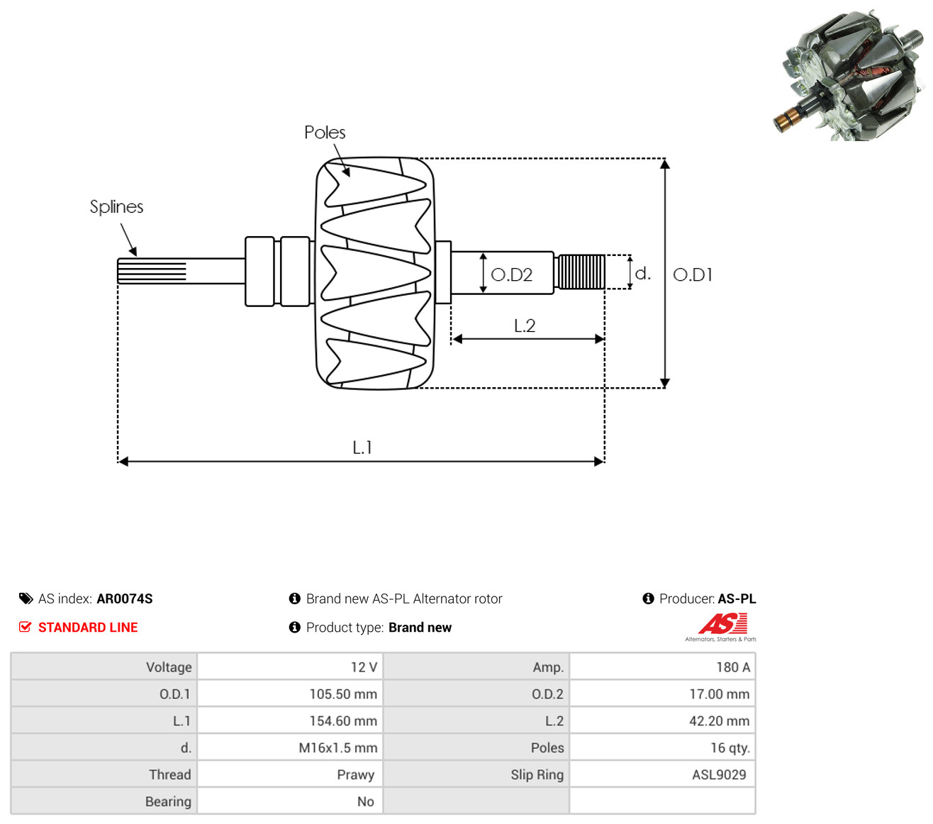 AS-PL ar0074s 105,50mm