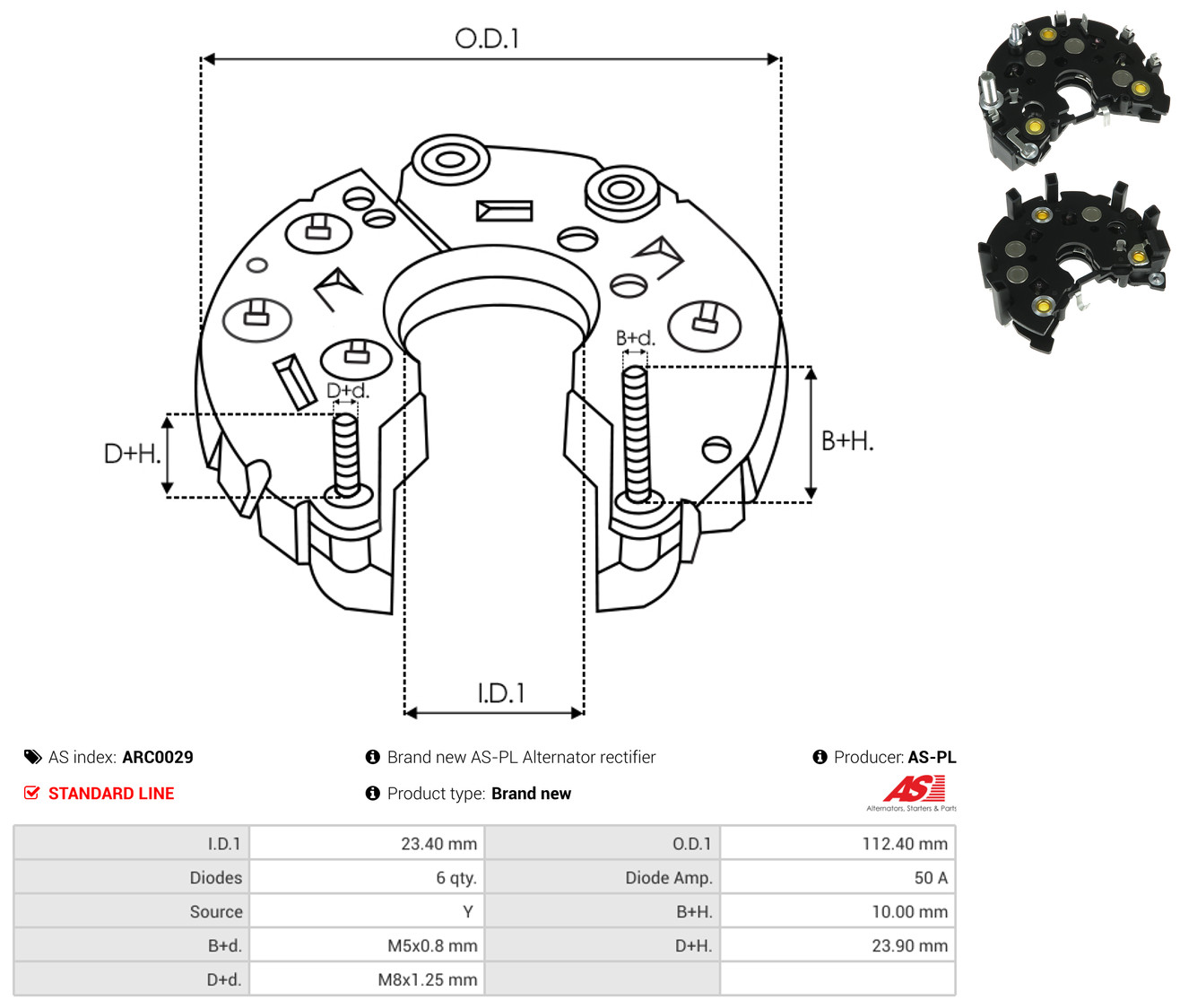 AS-PL arc0029 112,40mm
