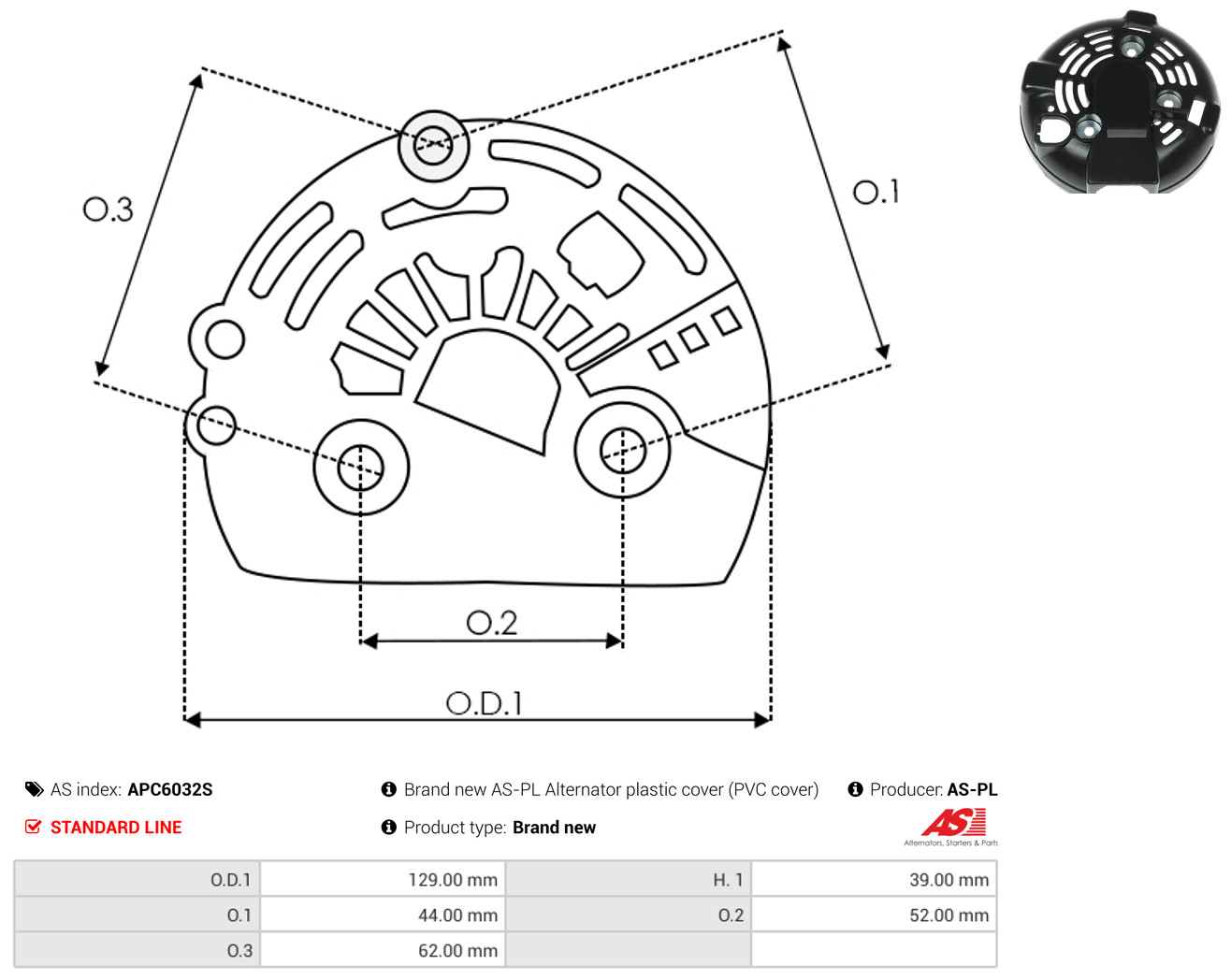 AS-PL apc6032s for HONDA