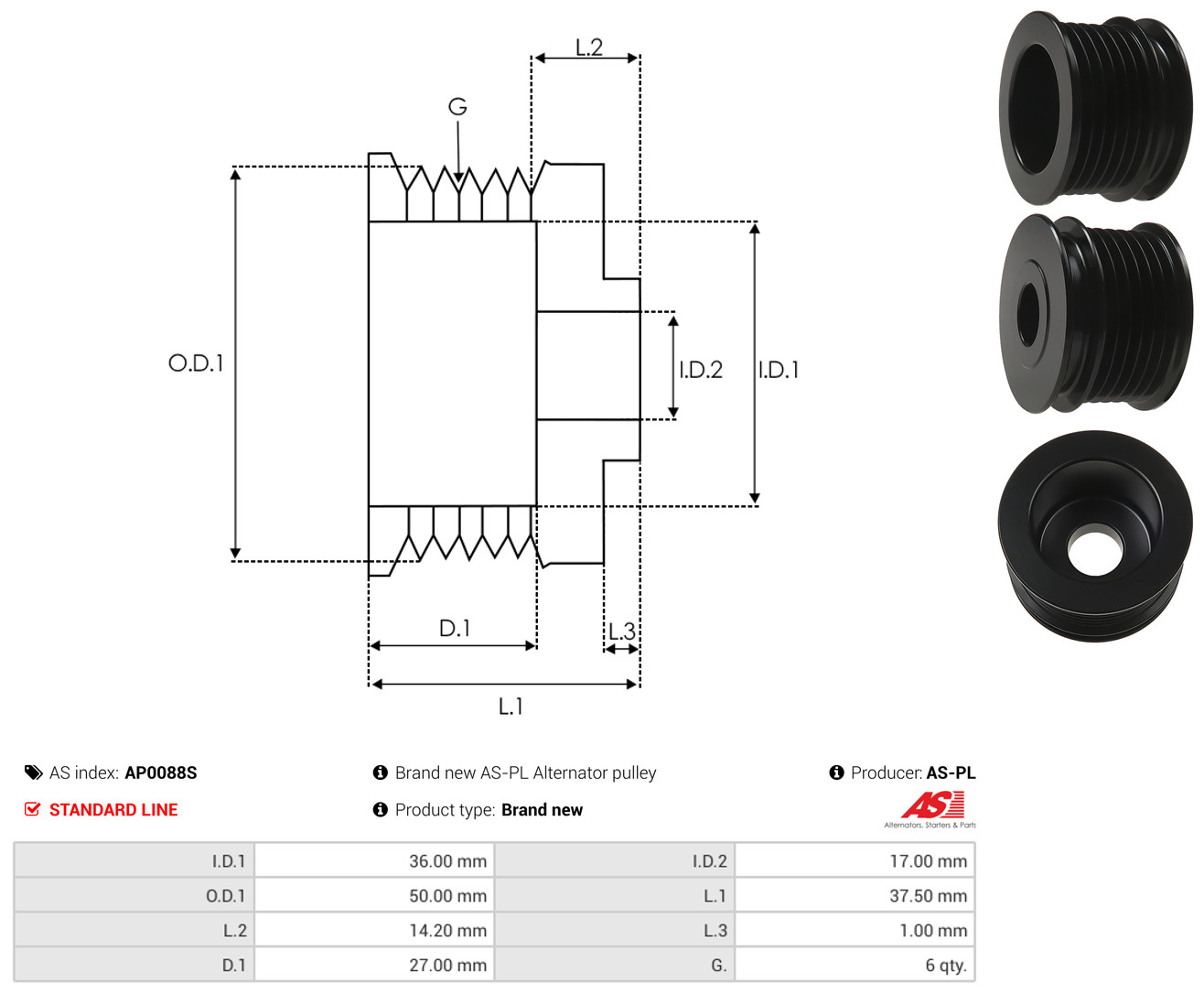 AS-PL ap0088s for VW