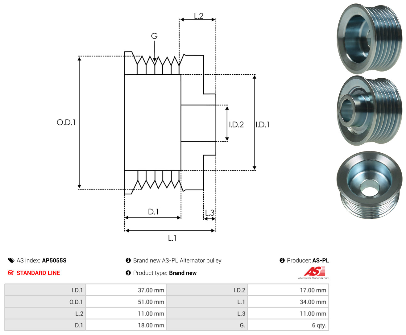 AS-PL ap5055s for MAZDA