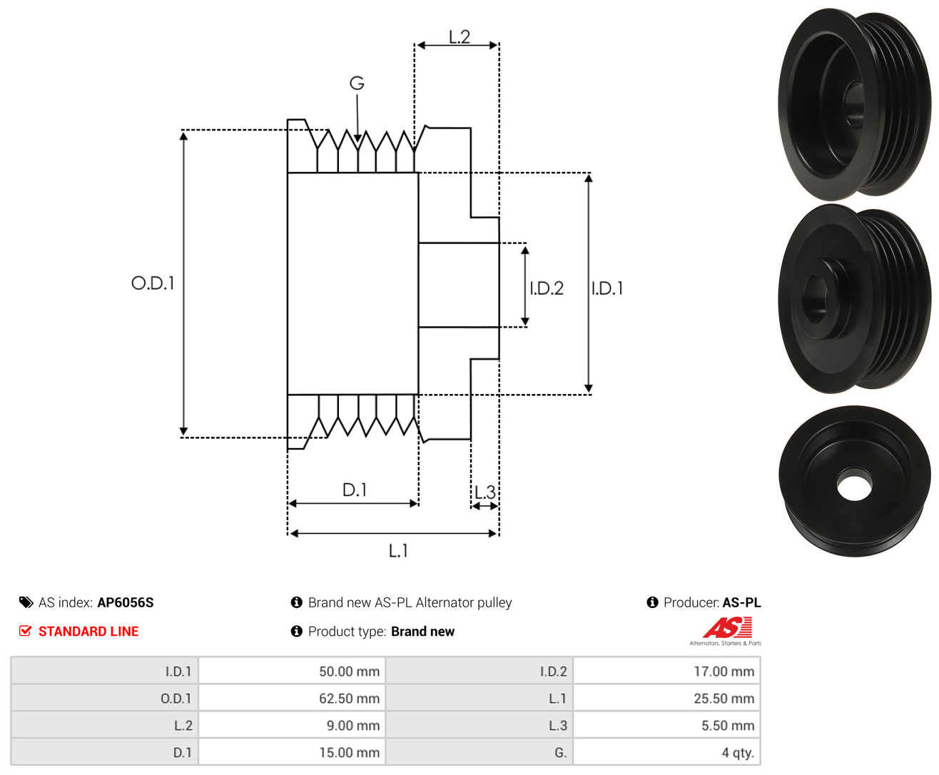 AS-PL ap6056s for TOYOTA SUZUKI