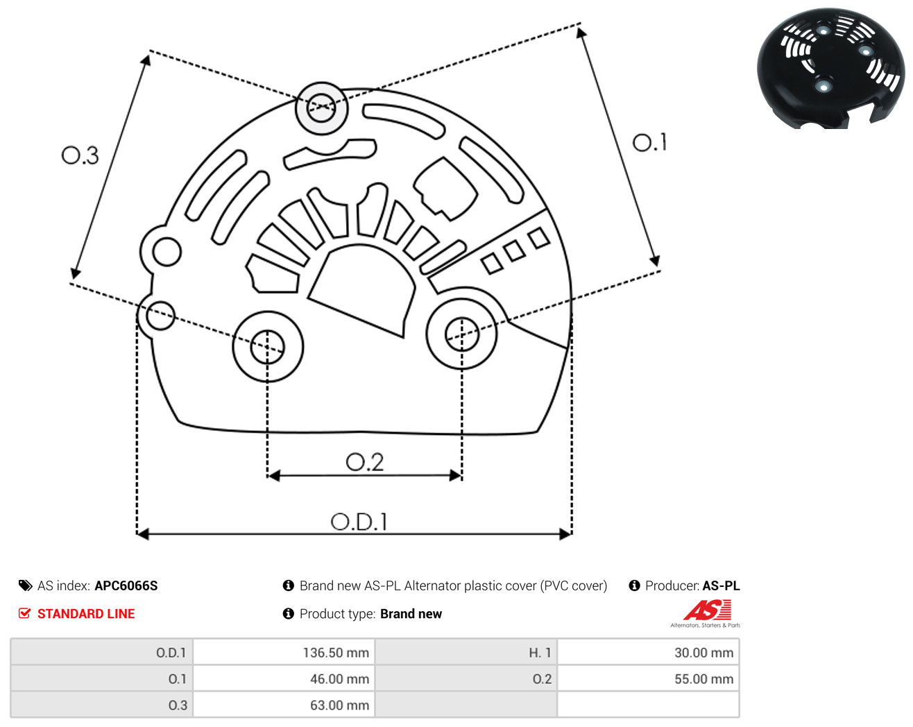 AS-PL apc6066s for TOYOTA