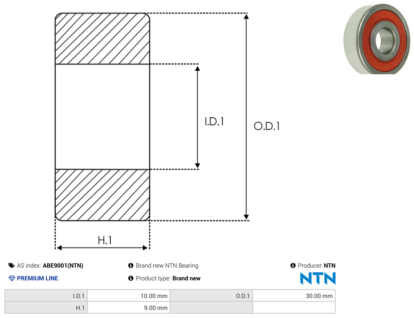 AS-PL Leje ABE9001(NTN)