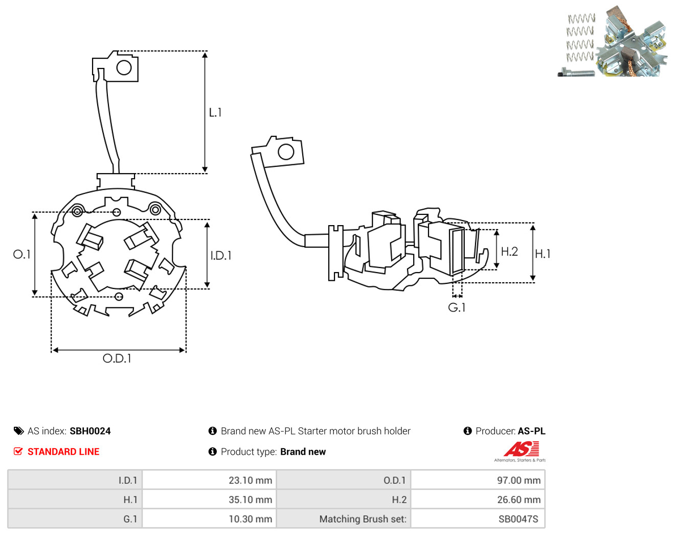 AS-PL sbh0024 970mm