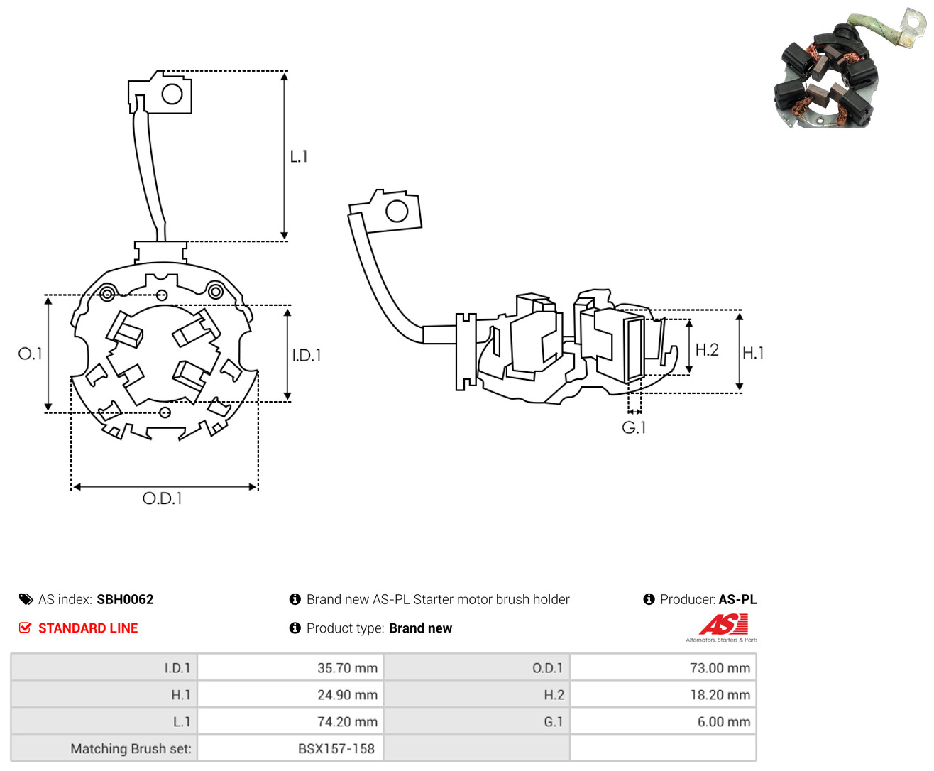 AS-PL sbh0062 730mm