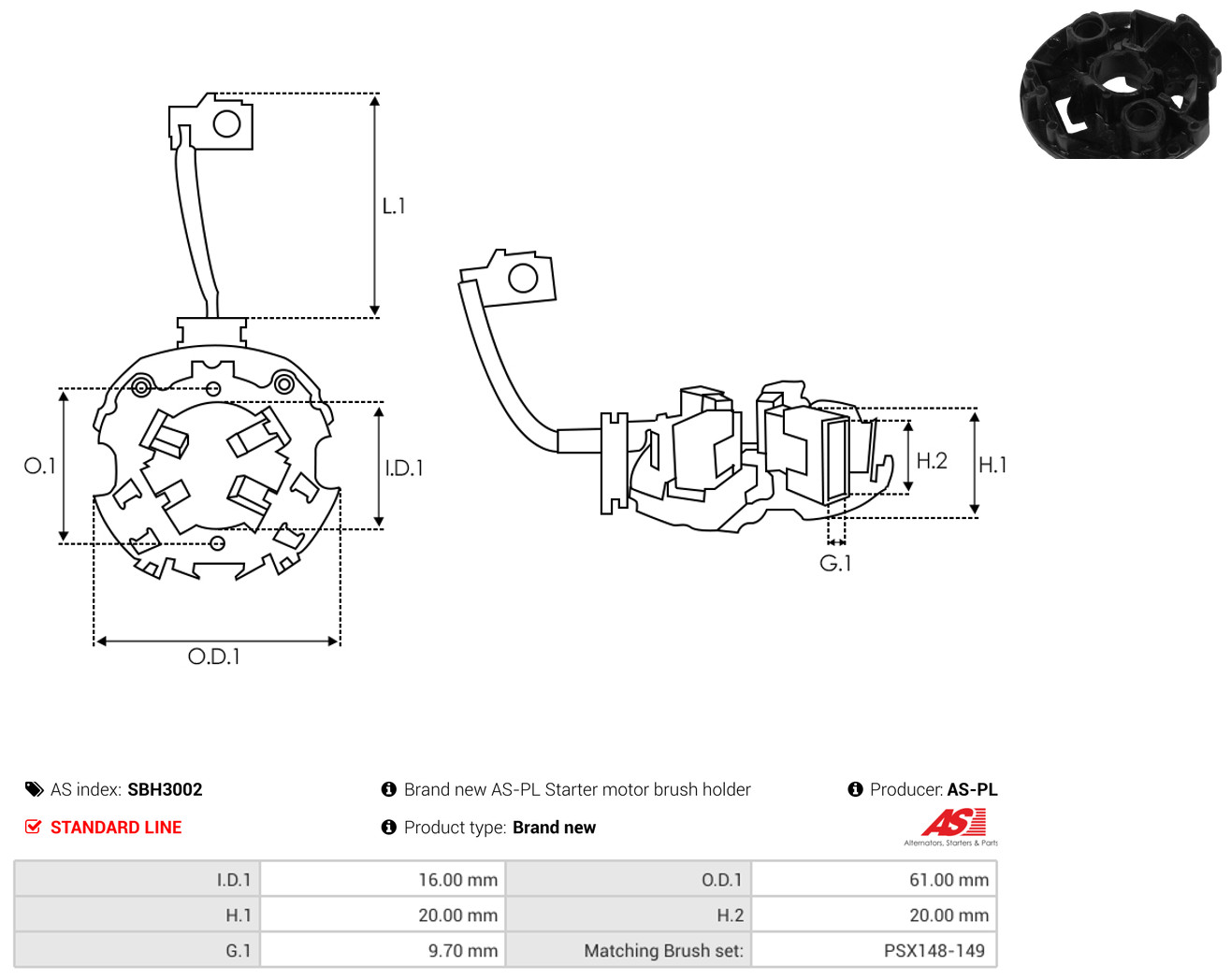 AS-PL sbh3002 610mm