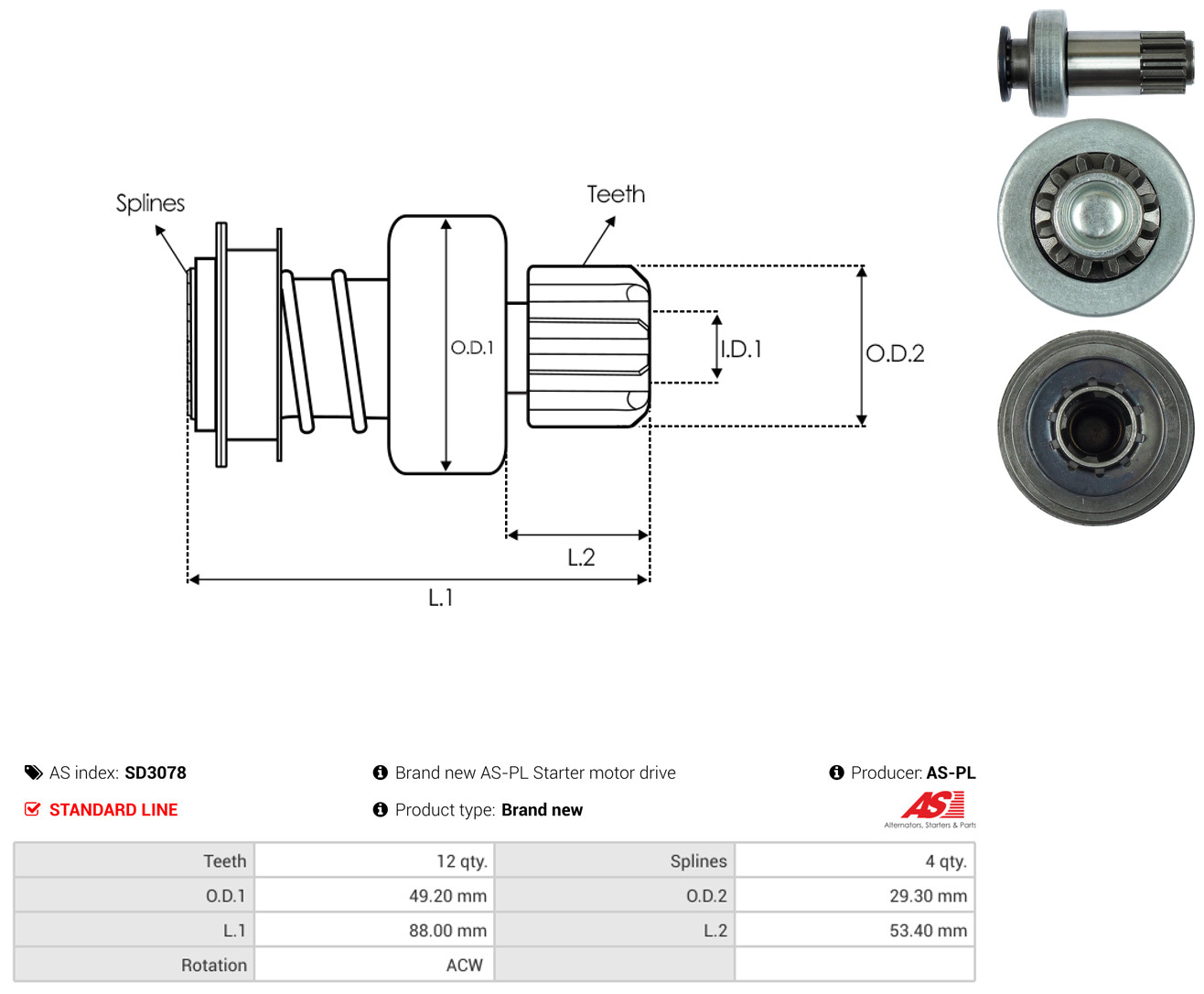 AS-PL sd3078 for VW