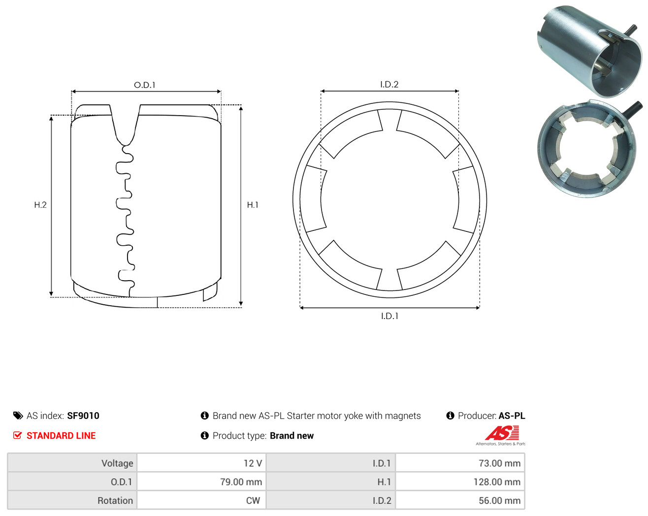 AS-PL sf9010 790mm for FORD