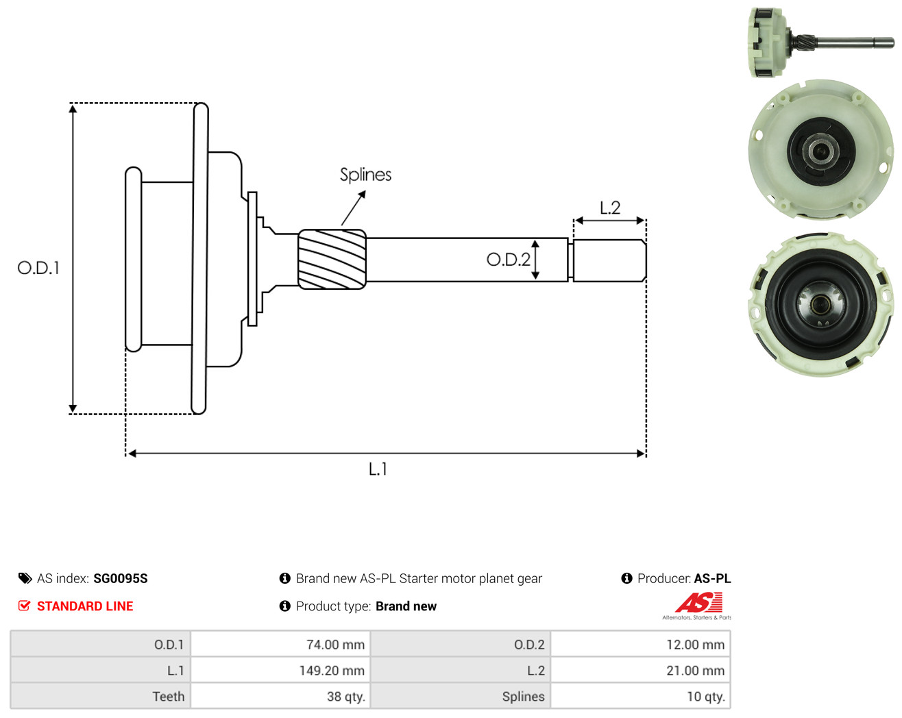 AS-PL sg0095s 740mm