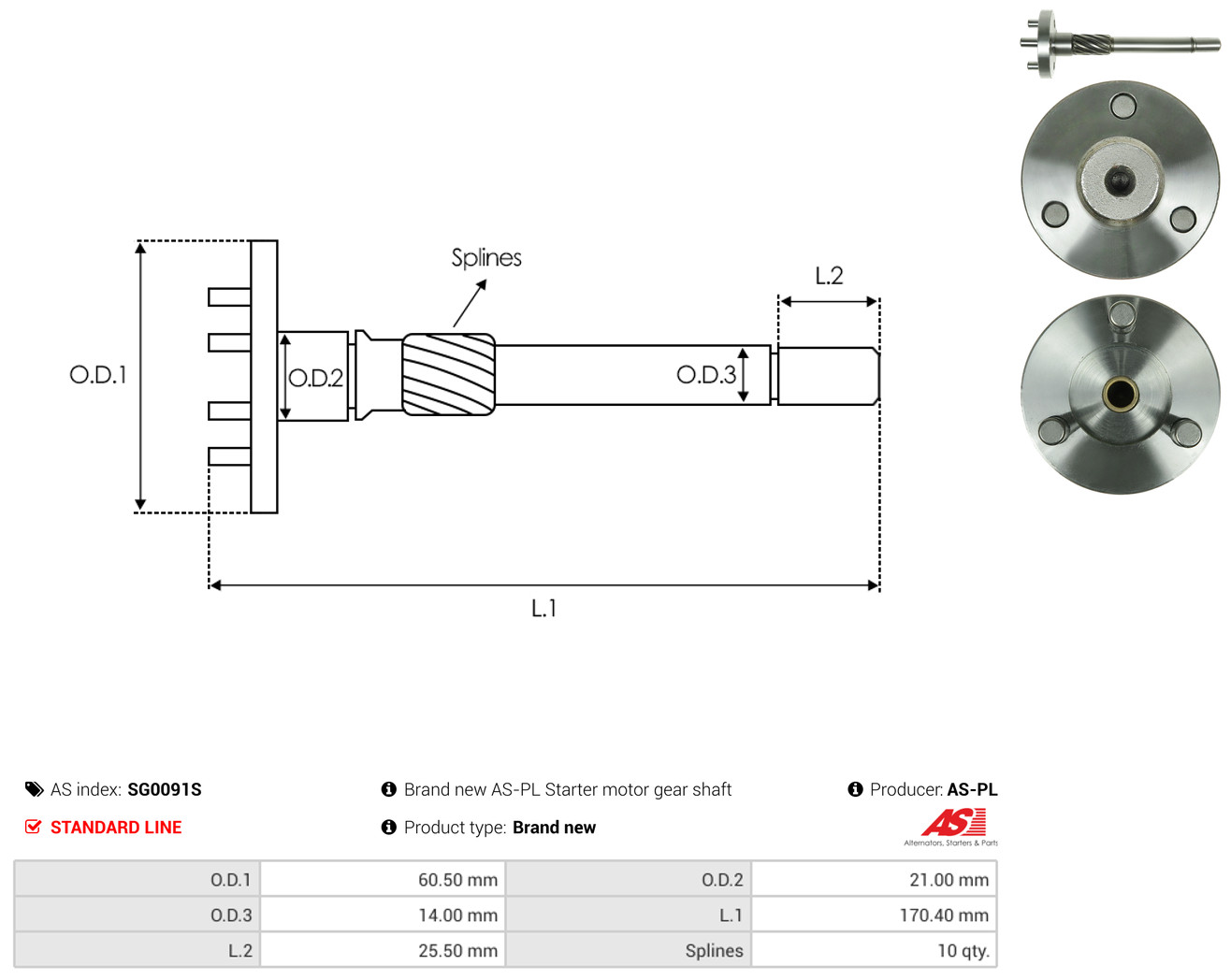 AS-PL sg0091s 210mm