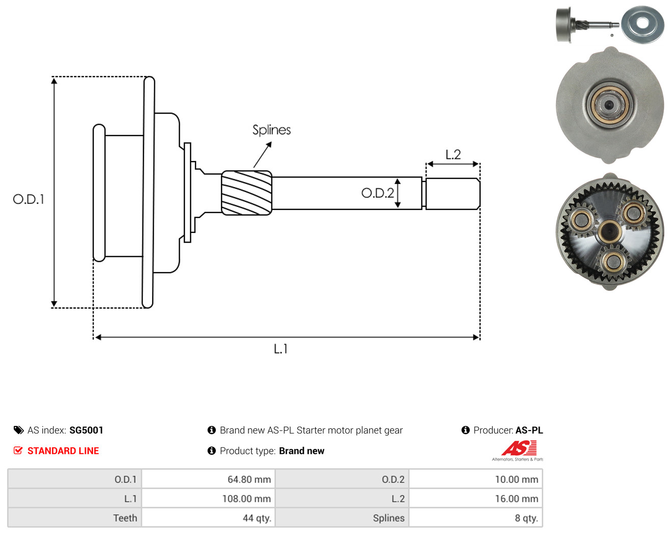 AS-PL sg5001 64,80mm